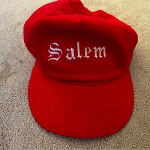 Vintage Red Salem corduroy Cap